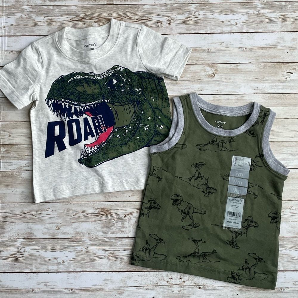 Carters Dinosaur Shirt Bundle